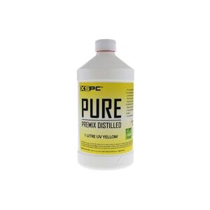 XSPC PURE Premix Distilled Coolant 1 Litre - UV Yellow