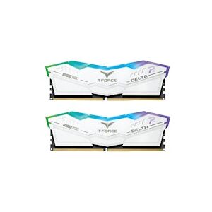 Team Group TeamGroup Delta RGB 32GB (2X16GB) DDR5 PC5-51200C40 6400MHz Dual Channel Kit - White