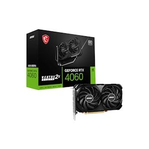 MSI GeForce RTX 4060 Ventus 2X OC 8GB GDDR6 PCI-Express Graphics Card