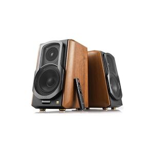 Edifier S1000MKII Hi-Res Audio Active 2.0 Bluetooth Bookshelf Speaker Set - Brown