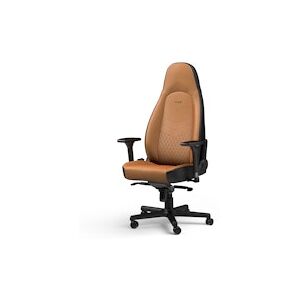 noblechairs ICON Top Grain Leather Gaming Chair - Cognac/Black/Gunmetal