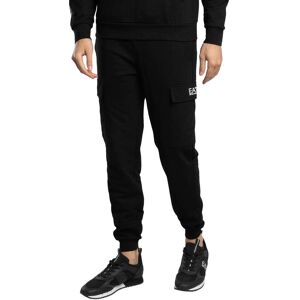 EA7 Logo Regular Joggers - Black - Male - Size: L EA7 Logo Regular Joggers - Black - Male - Size: L