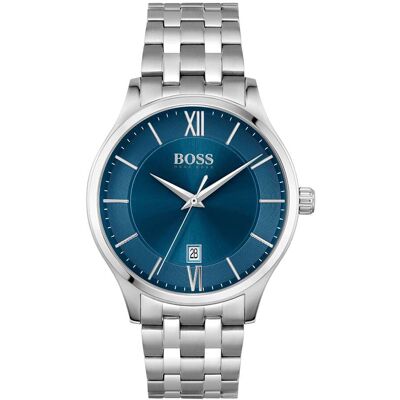 Boss Elite Watch - Silver/Blue - Male - Size: One Size Boss Elite Watch - Silver/Blue - Male - Size: One Size