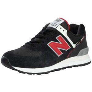New Balance 574 Suede Trainers - Black/White New Balance 574 Suede Trainers - Black/White