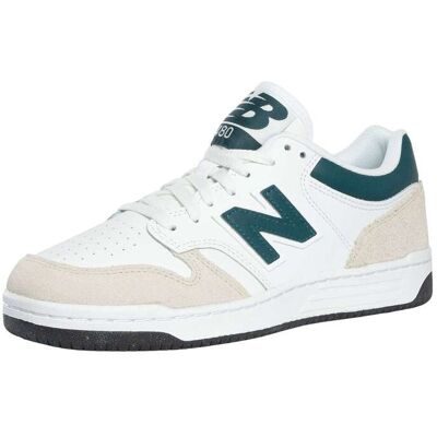 New Balance 480 Leather Trainers - White/Medusa Green - Male - Size: 6 UK New Balance 480 Leather Trainers - White/Medusa Green - Male - Size: 6 UK