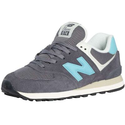 New Balance 574 Suede Trainers - Neptune Grey/Taffy Blue - Male - Size: 6 UK New Balance 574 Suede Trainers - Neptune Grey/Taffy Blue - Male - Size: 6 UK