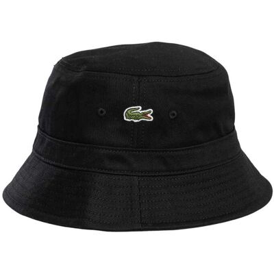 Lacoste Logo Bucket - Black - Male - Size: One Size Lacoste Logo Bucket - Black - Male - Size: One Size
