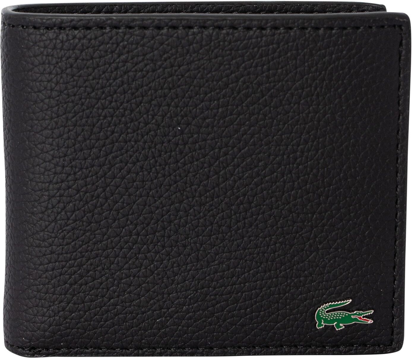 Lacoste Billfold Coin Wallet - Black - Male - Size: One Size