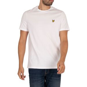 Lyle & Scott Logo Plain T-Shirt - White - Male - Size: M Lyle & Scott Logo Plain T-Shirt - White - Male - Size: M