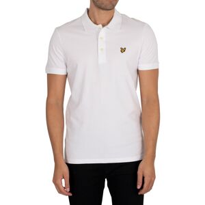 Lyle & Scott Organic Cotton Plain Polo Shirt - White - Male - Size: M Lyle & Scott Organic Cotton Plain Polo Shirt - White - Male - Size: M