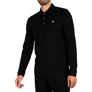 Lyle & Scott Longsleeved Polo Shirt - Jet Black - Male - Size: XXL Lyle & Scott Longsleeved Polo Shirt - Jet Black - Male - Size: XXL