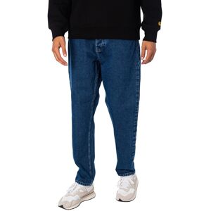 Carhartt WIP Newel Relaxed Tapered Jeans - Blue - Male - Size: 33W x 30L Carhartt WIP Newel Relaxed Tapered Jeans - Blue - Male - Size: 33W x 30L