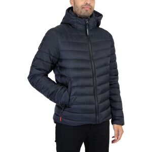 Superdry Hooded Fuji Sport Padded Jacket - Eclipse Navy - Male - Size: L Superdry Hooded Fuji Sport Padded Jacket - Eclipse Navy - Male - Size: L