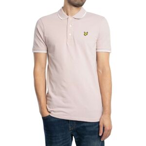 Lyle & Scott Tipped Polo Shirt - Pink Salt/White - Male - Size: M Lyle & Scott Tipped Polo Shirt - Pink Salt/White - Male - Size: M