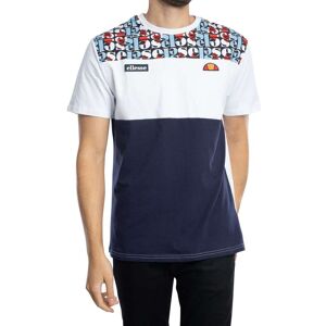 Ellesse Block AOP T-Shirt - White - Male - Size: S Ellesse Block AOP T-Shirt - White - Male - Size: S