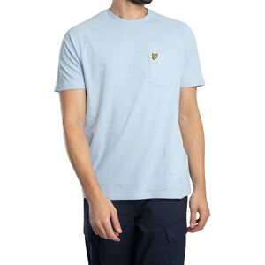 Lyle & Scott Linen Blend Raglan T-Shirt - Light Blue - Male - Size: XXL Lyle & Scott Linen Blend Raglan T-Shirt - Light Blue - Male - Size: XXL