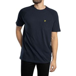Lyle & Scott Linen Blend Raglan T-Shirt - Dark Navy - Male - Size: M Lyle & Scott Linen Blend Raglan T-Shirt - Dark Navy - Male - Size: M