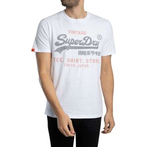 Superdry Vintage Logo Heritage Relaxed T-Shirt - Optic - Male - Size: XXL Superdry Vintage Logo Heritage Relaxed T-Shirt - Optic - Male - Size: XXL