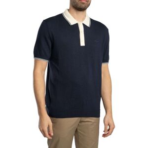 Gant Modal Blend Polo Shirt - Evening Blue - Male - Size: M Gant Modal Blend Polo Shirt - Evening Blue - Male - Size: M