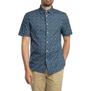Tommy Hilfiger Flex Poplin Palm Short Sleeved Shirt - Night Sky Allover - Male - Size: S Tommy Hilfiger Flex Poplin Palm Short Sleeved Shirt - Night Sky Allover - Male - Size: S