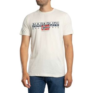Napapijri Aylmer Graphic T-Shirt - Beige Dimity - Male - Size: XXL Napapijri Aylmer Graphic T-Shirt - Beige Dimity - Male - Size: XXL