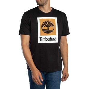 Timberland Coloured Short Graphic T-Shirt - Black - Male - Size: S Timberland Coloured Short Graphic T-Shirt - Black - Male - Size: S