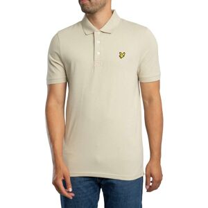 Lyle & Scott Logo Plain Polo Shirt - Grey Taupe - Male - Size: M Lyle & Scott Logo Plain Polo Shirt - Grey Taupe - Male - Size: M