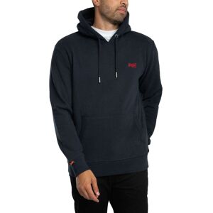 Superdry Essential Logo Pullover Hoodie - Eclipse Navy - Male - Size: M Superdry Essential Logo Pullover Hoodie - Eclipse Navy - Male - Size: M