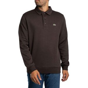 Lacoste Ribbed Cotton Polo Shirt - Brown - Male - Size: S Lacoste Ribbed Cotton Polo Shirt - Brown - Male - Size: S