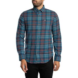 Superdry Longsleeved Cotton Lumberjack Shirt - Logger Check Blue - Male - Size: XL Superdry Longsleeved Cotton Lumberjack Shirt - Logger Check Blue - Male - Size: XL