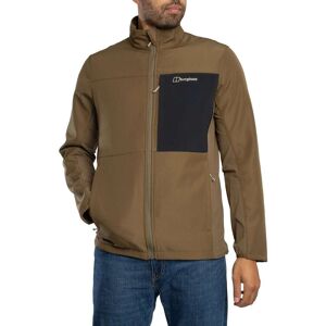 Berghaus Ghlas 3.0 Softshell Jacket - Bark/Jet Black - Male - Size: S Berghaus Ghlas 3.0 Softshell Jacket - Bark/Jet Black - Male - Size: S