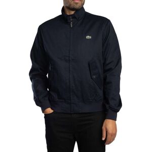 Lacoste Water Repellent Twill Harrington Jacket - Blue Marine - Male - Size: S Lacoste Water Repellent Twill Harrington Jacket - Blue Marine - Male - Size: S