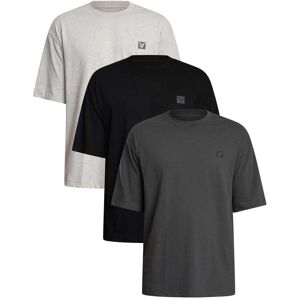 Lyle & Scott 3 Pack Lounge Relaxed T-Shirt - Light Grey/Grey/Black - Male - Size: M Lyle & Scott 3 Pack Lounge Relaxed T-Shirt - Light Grey/Grey/Black - Male - Size: M