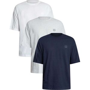Lyle & Scott 3 Pack Lounge Relaxed T-Shirt - Light Grey/Navy/White - Male - Size: S Lyle & Scott 3 Pack Lounge Relaxed T-Shirt - Light Grey/Navy/White - Male - Size: S