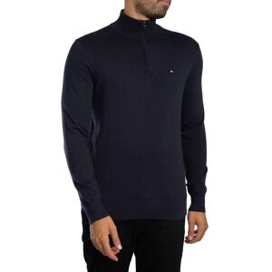 Tommy Hilfiger Essential Cotton Zip Mock Knit - Desert Sky - Male - Size: L Tommy Hilfiger Essential Cotton Zip Mock Knit - Desert Sky - Male - Size: L