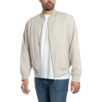 Boss Ze Smartcore Bomber Jacket - Open Grey - Male - Size: M Boss Ze Smartcore Bomber Jacket - Open Grey - Male - Size: M