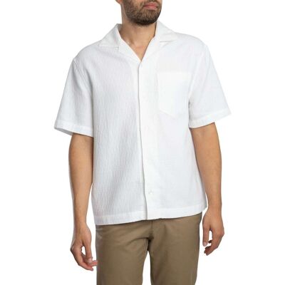 HUGO Exolino Short Sleeved Shirt - Open White - Male - Size: XL HUGO Exolino Short Sleeved Shirt - Open White - Male - Size: XL