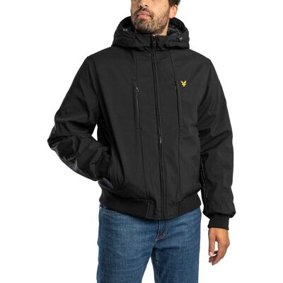 Lyle & Scott Wadded Softshell Jacket - Jet Black - Male - Size: XXL Lyle & Scott Wadded Softshell Jacket - Jet Black - Male - Size: XXL
