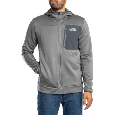 The North Face Logo Hooded Jacket - Smoked Pearl - Male - Size: XXL The North Face Logo Hooded Jacket - Smoked Pearl - Male - Size: XXL