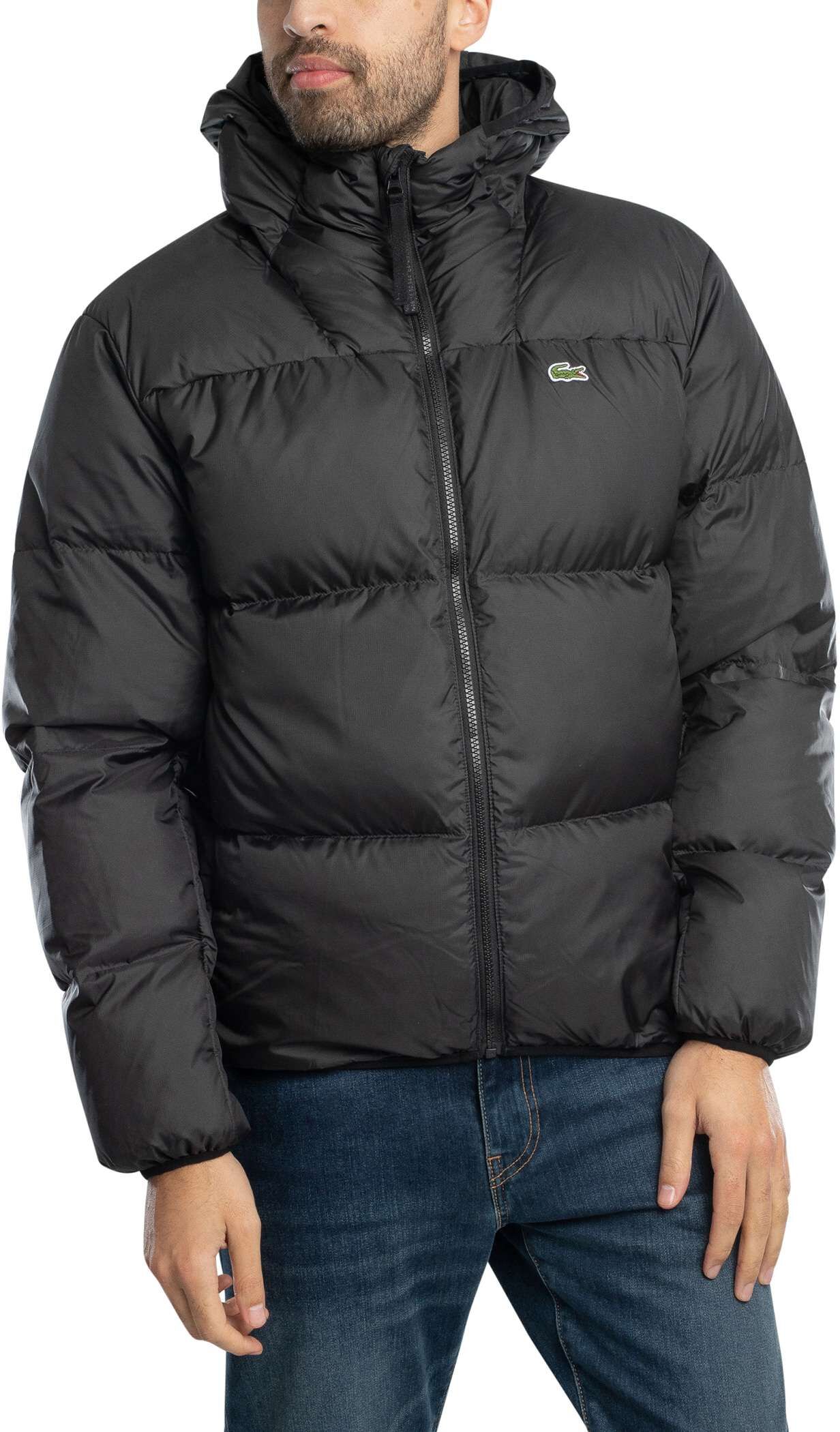 Lacoste Short Water-Repellent Puffer Jacket - Black - Male - Size: XXL