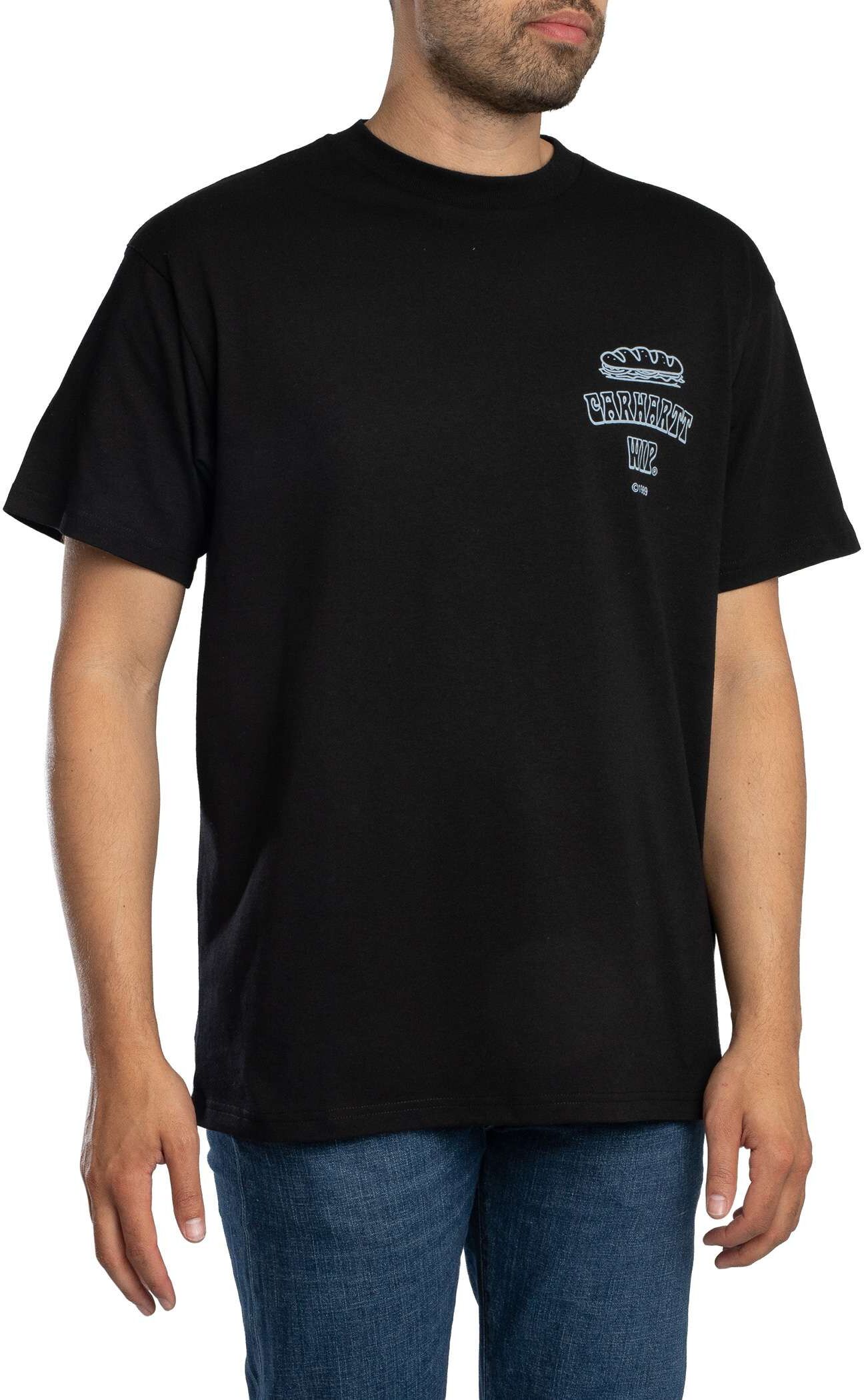 Carhartt WIP Sandwich Back Graphic T-Shirt - Black - Male - Size: M