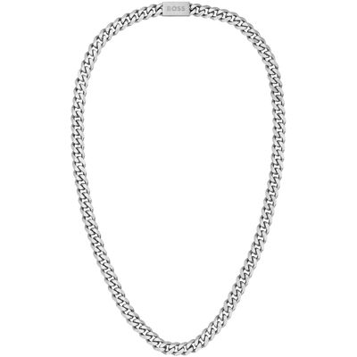 Boss Curb Chain Necklace - Steel - Male - Size: One Size Boss Curb Chain Necklace - Steel - Male - Size: One Size