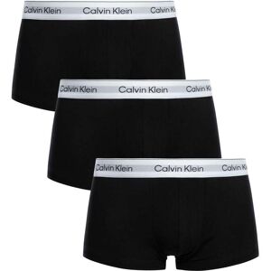 Calvin Klein 3 Pack Icon Low Rise Trunks - Black/White - Male - Size: XL