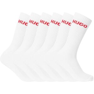 HUGO 6 Pack Cotton Socks - White - Male - Size: One Size HUGO 6 Pack Cotton Socks - White - Male - Size: One Size