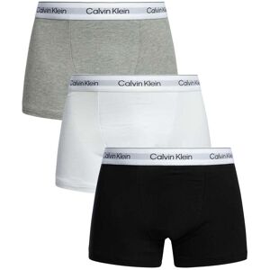 Calvin Klein 3 Pack Icon Relaxed Fit Trunks - Grey/White/Black - Male - Size: S Calvin Klein 3 Pack Icon Relaxed Fit Trunks - Grey/White/Black - Male - Size: S