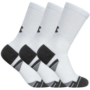 Under Armour 3 Pack Performance Tech Crew Socks - White/Jet Gray - Male - Size: L Under Armour 3 Pack Performance Tech Crew Socks - White/Jet Gray - Male - Size: L