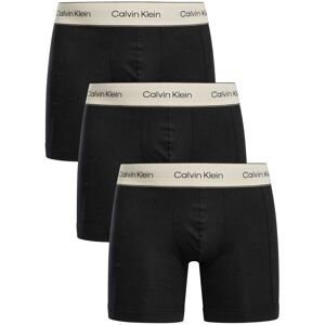 Calvin Klein 3 Pack Heritage Cotton Boxer Briefs - Black/Gold - Male - Size: M Calvin Klein 3 Pack Heritage Cotton Boxer Briefs - Black/Gold - Male - Size: M