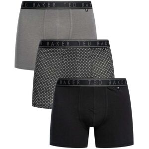 Ted Baker 3 Pack Boxer Briefs - Black/Pattern/Dark Grey - Male - Size: L Ted Baker 3 Pack Boxer Briefs - Black/Pattern/Dark Grey - Male - Size: L