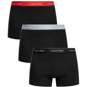 Calvin Klein 3 Pack Icon Relaxed Fit Trunks - Black ( Red/Grey/Black) - Male - Size: XL Calvin Klein 3 Pack Icon Relaxed Fit Trunks - Black ( Red/Grey/Black) - Male - Size: XL