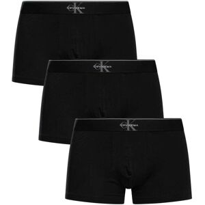 Calvin Klein 3 Pack Graphic Monogram Trunks - Black - Male - Size: S Calvin Klein 3 Pack Graphic Monogram Trunks - Black - Male - Size: S